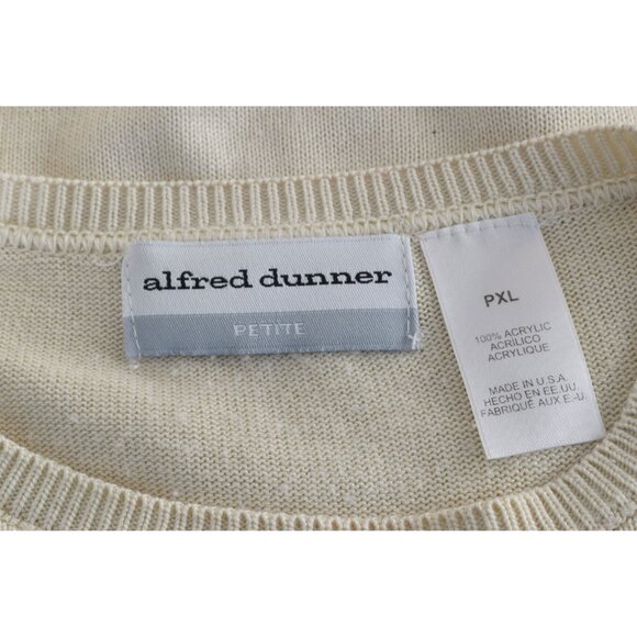 Vintage 80s Beige Knit Pullover Top | size PXL - Picture 10 of 10